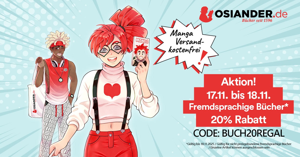 20% Rabatt auf fremdsprachige Bücher bei Osiander mit Code BUCH20REGAL
